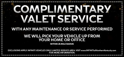 Complimentary Valet Service